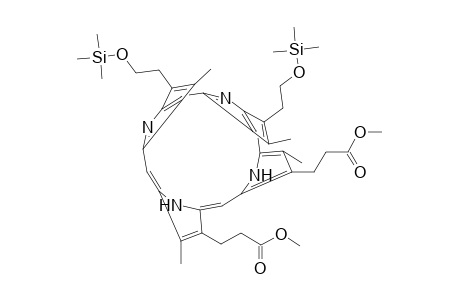 21H,23H-Porphine-2,18-dipropanoic acid, 3,7,12,17-tetramethyl-8,13-bis[2-[(trimethylsilyl)oxy]ethyl]-, dimethyl ester