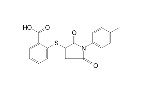 o-[(2,5-dioxo-1-p-tolyl-3-pyrrolidinyl)thio]benzoic acid