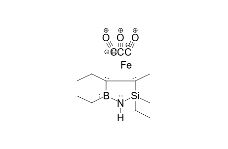 Iron, tricarbonyl-(.eta.-4-2,4,5-triethyl-2-endo,3-dimethyl-1,2,5-azasilaboroline)