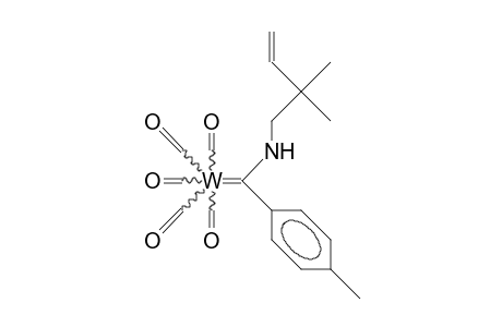 (E)-([(2,2-Dimethyl-3-butenyl)-amino]-[4-tolyl]-carbene) tungsten pentacarbonyl