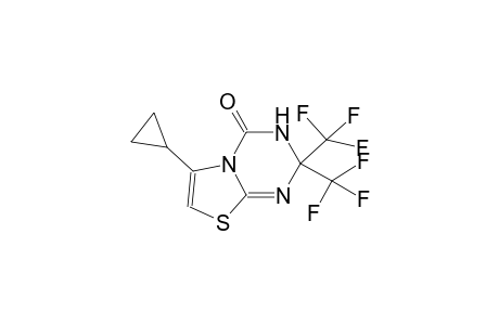 6-Cyclopropyl-2,2-bis-trifluoromethyl-2,3-dihydro-thiazolo[3,2-a][1,3,5]triazin-4-one