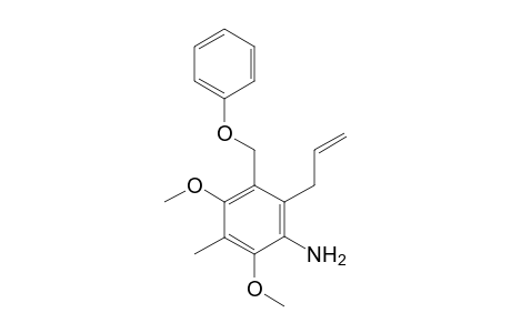 2-allyl-4,6-dimethoxy-5-methyl-3-(phenoxymethyl)aniline