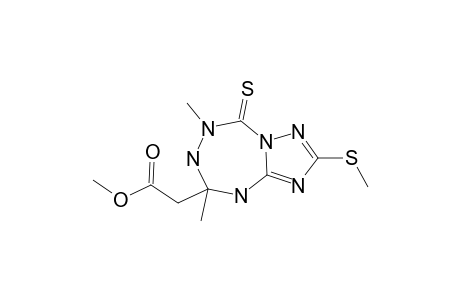 6,8-DIMETHYL-8-METHOXYCARBONYLMETHYL-2-METHYLTHIO-5,6,8,9-TETRAHYDRO-[1,2,4]-TRIAZOLO-[1,5-D]-[1,2,4,6]-TETRAZEPINE-5-(7H)-THIONE