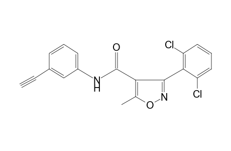 4-(2,6-dichlorophenyl)-3'-ethynyl-5-methyl-4-isoxazolecarboxanilide