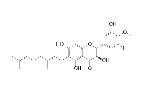 6-GERANYL-3,3',5,7-TETRAHYDROXY-4'-METHOXY-FLAVANONE