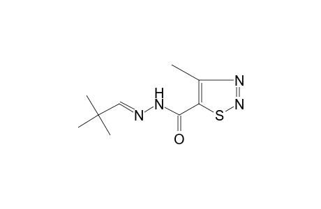 4-methyl-1,2,3-thiadiazole-5-carboxylic acid, (2,2-dimethylpropylidene)hydrazide