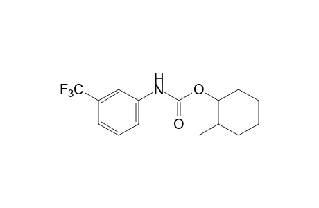 m-(trifluoromethyl)carbanilic acid, 2-methylcyclohexyl ester