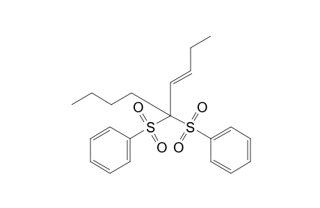 (E)-5,5-bis(phenylsulfonyl)-3-nonene