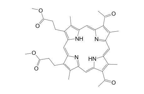 21H,23H-Porphine-2,18-dipropanoic acid, 7,13-diacetyl-3,8,12,17-tetramethyl-, dimethyl ester