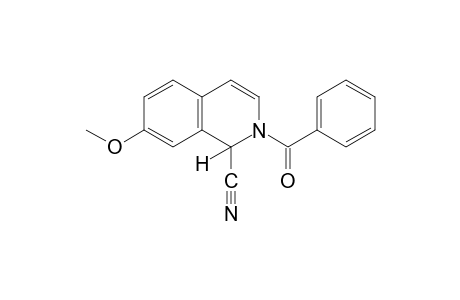 2-benzoyl-1,2-dihydro-7-methoxy-1-isoquinolinecarbonitrile