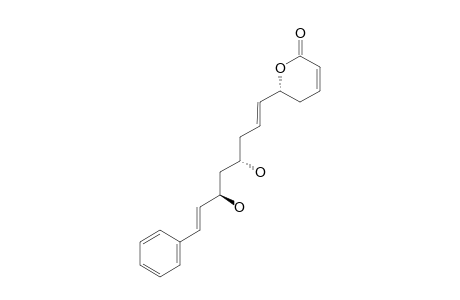 CRYPTOMOSCATONE-E2;(6R)-5,6-DIHYDRO-6-[(4'S*,6'R*,1'E,7'E)-4',6'-DIHYDROXY-8'-PHENYL-1',7'-OCTADIENYL]-2-PYRONE