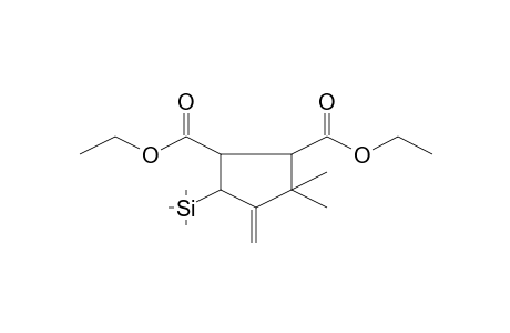 3,3-Dimethyl-4-methylene-5-trimethylsilyl-cyclopentane-1,2-dicarboxylic acid diethyl ester