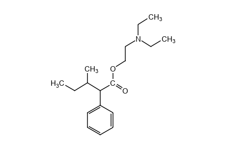 3-methyl-2-phenylvaleric acid, 2-(diethylamino) ester