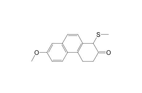 2(1H)-Phenanthrenone, 3,4-dihydro-7-methoxy-1-(methylthio)-