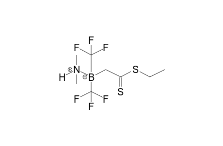 Dithioacetic acid, 2-[dimethylamine(N-B)bis(trifluoromethyl)boryl]-, ethyl ester