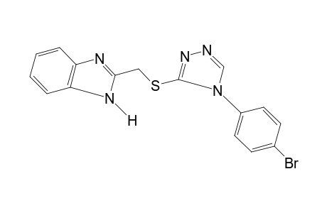 2-{{[4-(p-BROMOPHENYL)-4H-1,2,4-TRIAZOL-3-YL]THIO}METHYL}BENZIMIDAZOLE