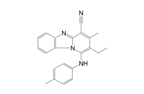 2-ethyl-3-methyl-1-(4-toluidino)pyrido[1,2-a]benzimidazole-4-carbonitrile