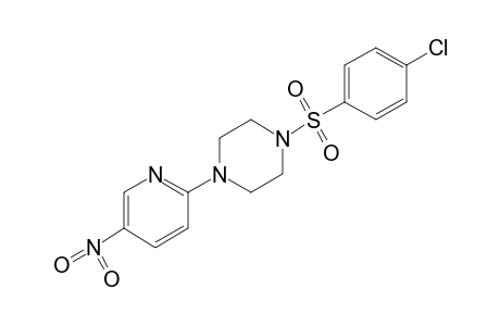 1-[(p-chlorophenyl)sulfonyl]-4-(5-nitro-2-pyridyl)piperazine