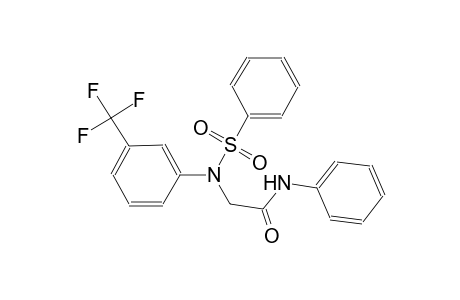 N-Phenyl-2-[(phenylsulfonyl)-3-(trifluoromethyl)anilino]acetamide