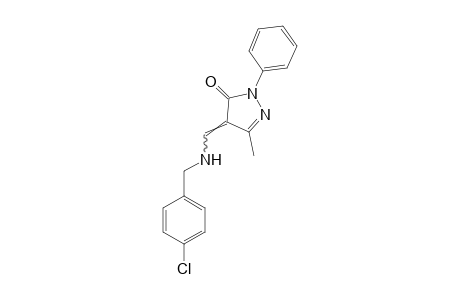 4-{[(p-Chlorobenzyl)amino]methylene}-3-methyl-1-phenyl-2-pyrazolin-5-one