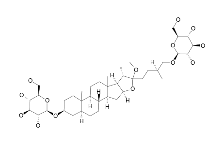 26-O-BETA-D-GLUCOPYRANOSYL-22-XI-METHOXY-3-BETA,26-DIHYDROXY-(25S)-5-ALPHA-FUROSTANE-3-O-BETA-D-GLUCOPYRANOSIDE