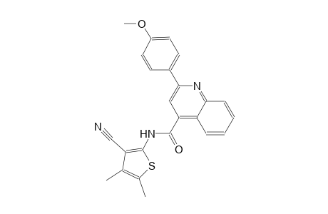 N-(3-cyano-4,5-dimethyl-2-thienyl)-2-(4-methoxyphenyl)-4-quinolinecarboxamide