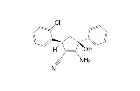 (3S,5S)-2-amino-5-(2-chlorophenyl)-3-hydroxy-3-phenyl-1-cyclopentenecarbonitrile