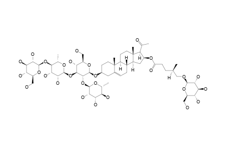 16-BETA-[[(4S)-5-(BETA-D-GLUCOPYRANOSYLOXY)-4-METHYL-1-OXOPENTYL]-OXY]-3-BETA-[(O-ALPHA-L-RHAMNOPYRANOSYL-(1->2)-O-[O-BETA-D-GLUCOPYRANOSYL-(1->4)-