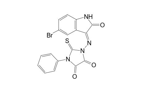 5-Bromo-3-[(2'-thioxo-3'-phenyl-4',5'-imidazolidinedione-1'-yl)imino]-1H-2-indolinone