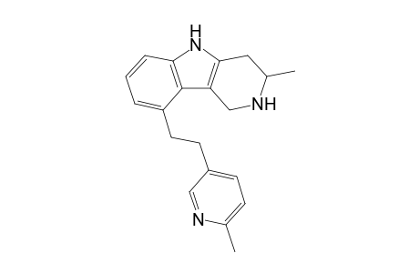 1H-Pyrido[4,3-b]indole, 2,3,4,5-tetrahydro-2-methyl-5-[2-(6-methyl-3-pyridinyl)ethyl]-