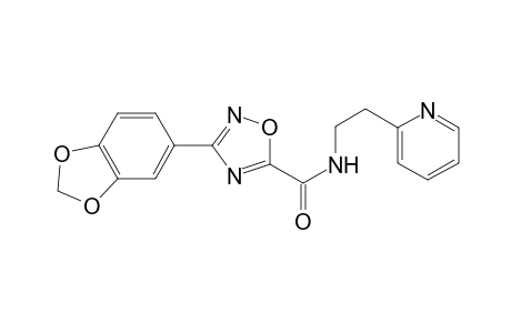 1,2,4-Oxadiazole-5-carboxamide, 3-(1,3-benzodioxol-5-yl)-N-[2-(2-pyridinyl)ethyl]-