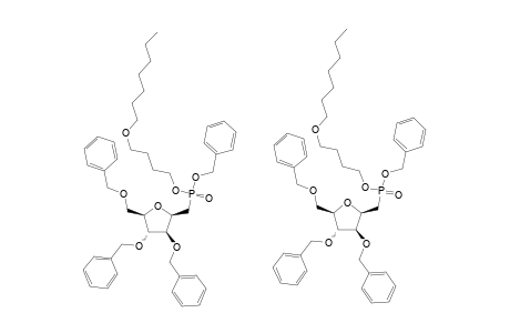 1-[BENZYL-(BUTYL-4'-O-HEPTYL)]-3,4,6-TRI-O-BENZYL-2,5-ANHYDRO-D-GLUCITYL-PHOSPHONATE