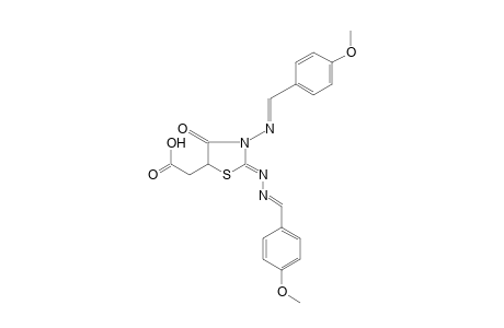 2,4-dioxo-3-[(p-methoxybenzylidene)amino]-5-thiazolidineacetic acid, 2-azine with p-anisaldehyde