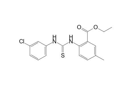 6-[3-(m-chlorophenyl)-2-thioureido]-m-toluic acid, ethyl ester