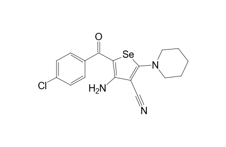 4-Amino-5-(4-chlorobenzoyl)-2-(1-piperidinyl)-3-selenophenecarbonitrile