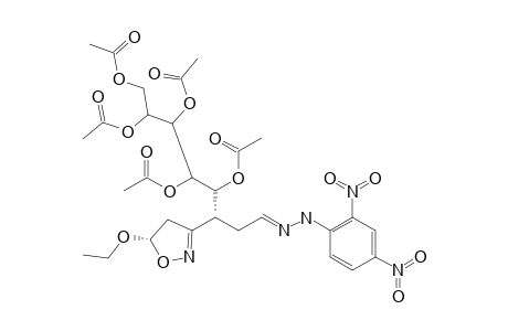 (5'R)-3-(5'-ETHOXY-2'-ISOXAZOLIN-3'-YL)-2,3-DIDEOXY-4,5,6,7,8-PENTA-O-ACETYL-D-GLYCERO-L-GLUCOOCTOSE-2,4-DINITROPHENYLHYDRAZONE