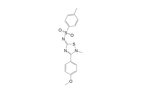 3-(PARA-METHOXY-PHENYL)-2-METHYL-5-TOSYLIMINO-DELTA(3)-1,2,4-THIADIAZOLINE