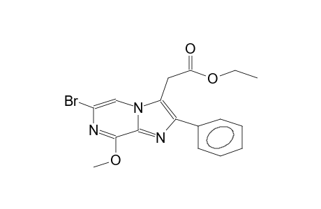 6-BrOMO-8-METHOXY-3-(ETHOXYCARBONYLMETHYL)-2-PHENYLIMIDAZO-[1,2-A]-PYRAZINE