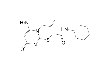 2-[(1-allyl-6-amino-4-oxo-1,4-dihydro-2-pyrimidinyl)sulfanyl]-N-cyclohexylacetamide