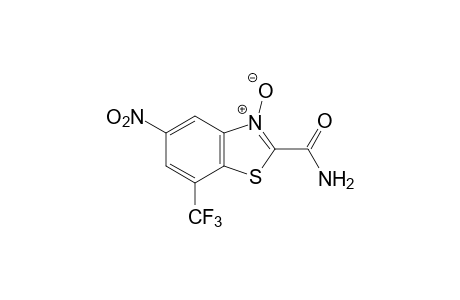 5-nitro-7-(trifluoromethyl)-2-benzothiazolecarboxamide, 3-oxide