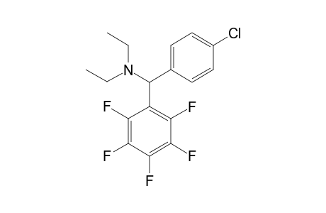 [(4-CHLOROPHENYL)-PENTAFLUOROPHENYLMETHYL]-DIETHYLAMINE