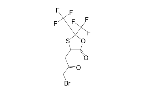 4-(3-BROMO-2-OXOPROPYL)-2,2-BIS-(TRIFLUOROMETHYL)-1,3-OXATHIOLAN-5-ONE