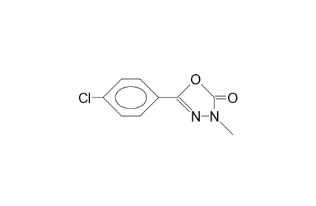 2-(p-CHLOROPHENYL)-4-METHYL-delta2-1,3,4-OXADIAZOLIN-5-ONE