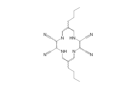 6,13-dibutyl-1,4,8,11-tetraazacyclotetradeca-2,4,6,9,11,13-hexaene-2,3,9,10-tetracarbonitrile