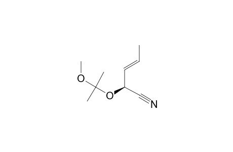 (+)-(R,E)-2-(1-METHOXY-1-METHYLETHOXY)-PENT-3-ENENITRILE