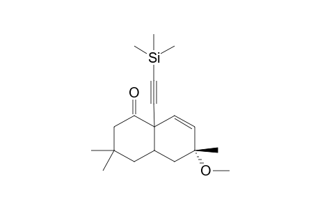 (R)-6-Methoxy-3,3,6-trimethyl-8a-trimethylsilanylethynyl-3,4,4a,5,6,8a-hexahydro-2H-naphthalen-1-one