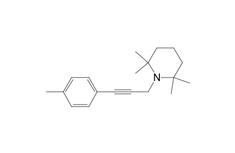 2,2,6,6-tetramethyl-1-[3-(4-methylphenyl)prop-2-ynyl]piperidine