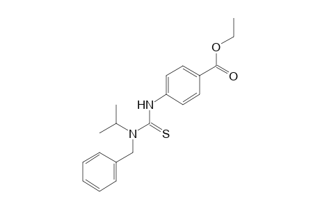 p-(3-benzyl-3-isopropyl-2-thioureido)benzoic acid, ethyl ester