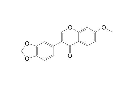 7-METHOXY-3',4'-METHYLENEDIOXYISOFLAVONE;PSEUDOBAPTIGENIN-METHYLETHER