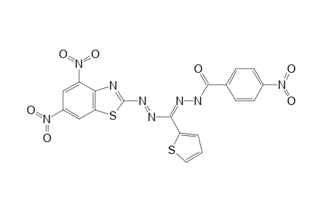 1-(4,6-DINITRO-BENZOTHIAZOLE)-3-(THIOPHELIDENE)-5-(4'-NITROBENZOYL)-FORMAZAN